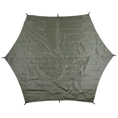 Produktbild von "Plane, ""Hexagon-Tarp"", oliv, ca. 340 x 310 cm"