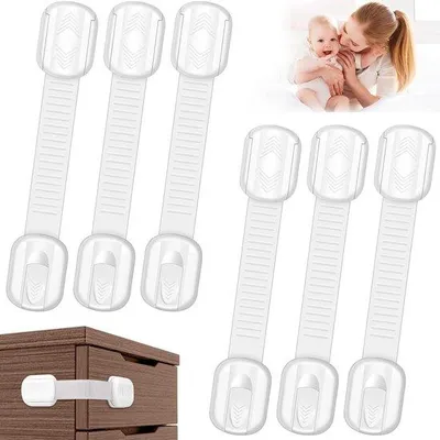 Image de Protection de sécurité pour bébé, autocollante, 6 pièces, blanche