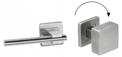 Produktbild von VDS R9 OVALIX Türgriff beweglicher Griff links Edelstahl