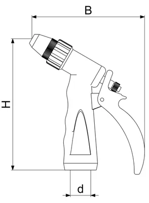 Produktbild von Schlösser Armaturen GARTEN-SPRITZPISTOLE, M.DICHTG. IG3/4", LEICHTMET, KUNSTSTOFFBESCH