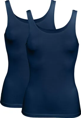 Produktbild von Erwin Müller Damen-Unterhemd 2er-Pack marine 38