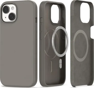 Produktbild von Etui Tech-Protect Silikon MagSafe Apple iPhone 15 Titan