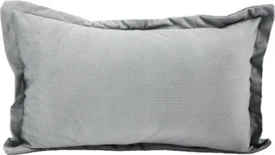 Produktbild von 2-Set SAMT KISSENBEZUG mit Stehsaum 40x60cm ASCHGRAU Kissenhülle Dekokissenbezug Sofakissen Zierkissen Velours