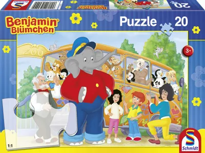 Produktbild von 20 Teile Schmidt Spiele Kinder Puzzle Benjamin Blümchen Zooausflug 56049