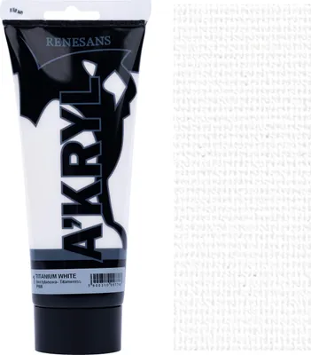 Produktbild von ACRYLFARBE A'KRYL künstlerisches Weiß Renesans 200ml 1 TITANWEISS