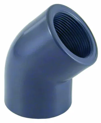 Image de Coude en PVC-U à 45° IG, 1 1/4", PN10