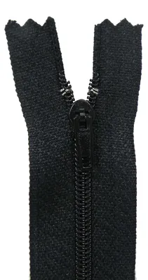 Produktbild von 1 Reißverschluss spiral 20cm x 3mm unteilbar, Autolock, Farbauswahl, Farbe:332 schwarz