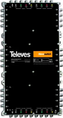Produktbild von Televes 714604, 9 Eingänge, 33 Ausgänge, 950 - 2400 MHz, 88 - 862 MHz, 15 dB, 6 dB