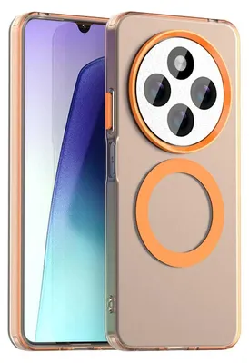 Produktbild von Für Xiaomi Redmi 14C Candy Design Magsafe PC Hybrid TPU Schutz Hülle Cover Orange