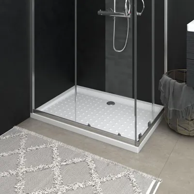 Image de Receveur de douche Antidérapant Blanc ABS Receveur de douche