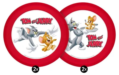 Immagine prodotto di Teller Tom & Jerry, set da 4 pezzi, 21 cm