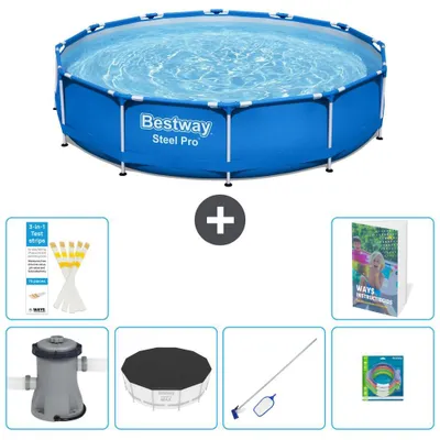 Zdjęcie produktu dla Bestway Steel Pro, basen stalowy, okrągły - 366 x 76 cm - 5-częściowy, model S299