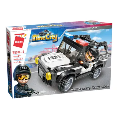 Produktbild von QMAN 11011-1 Mine City Polizei Auto Baukltze