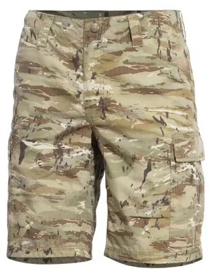 Obrázok produktu pre Pentagon BDU maskovací vzor, krátke nohavice, béžová/zelená farba, veľkosť 42, pánska. Béžová/zelená farba, veľkosť 42