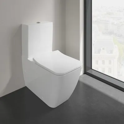 Produktbild von Villeroy & Boch Venticello Tiefspülklosett für Kombination, DirectFlush, spülrandlos 37,5 x 56 cm, bodenstehend