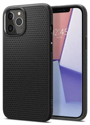 Obrázok produktu pre Spigen Liquid Air Matte, Ochranný obal, Apple, iPhone 12 / iPhone 12 Pro, 15,5 cm (6.1"), Čierna