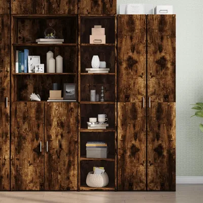Immagine prodotto di vidaXL Credenza rovere fumé 40x41x185 cm materiale a base di legno