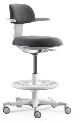 Produktbild von hjh OFFICE Arbeitsstuhl TOP WORK 40 W Drehstuhl mit Armlehnen Stoff