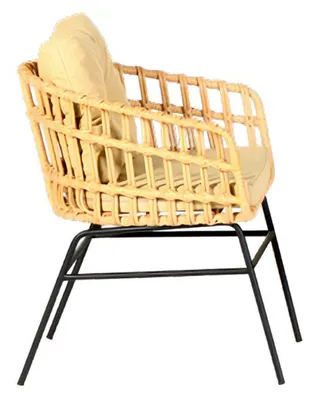 Produktbild von Sessel Rattan Garten möbel Sitz Veranda Lounge Terrasse Balkon Outdoor