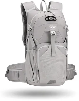 Image de CarryQuest® - Sac à dos de randonnée, 20-35 litres, nylon déperlant, ventilation dorsale, couleur gris