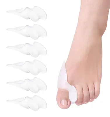 Productafbeelding van 6 Stuks Teenspreiders voor Hallux Valgus Correctie