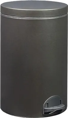 Image de Poubelle à pédale 20l noir basalte - Rossignol - 90256 - Élora