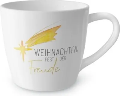Produktbild von weihnachtlicher Maxibecher Love Xmas Sternschnuppe für 400ml Geschenk für Dich