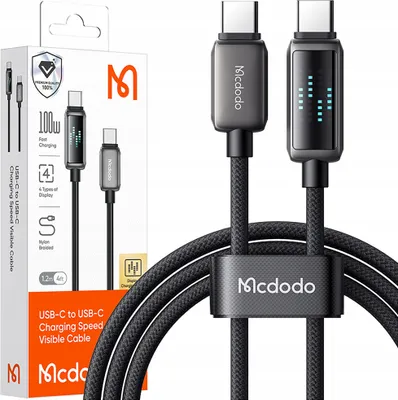 Produktbild von Mcdodo Usb-C Schnelles Ladekabel Für Samsung Apple Usb Typ C 100W 1M Geführt