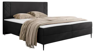 Produktbild von MIRJAN24 Boxspringbett mit zwei Bettkästen Portes, Schlafzimmer, Dopellbett mit Topper (Farbe: Polo 897, Größe: 180x200 cm)
