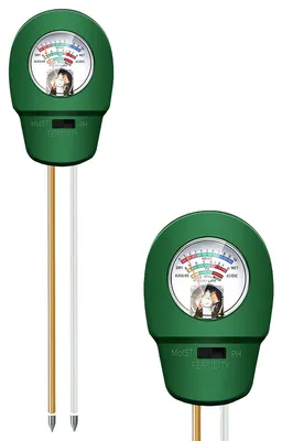 Produktbild von Bodentester, 3-in-1 Bodenmessgerät für Feuchtigkeit, Licht und pH,Boden-Feuchtigkeitsmessgerät für Rasen,Garten, Balkon Blumen und Pflanzen