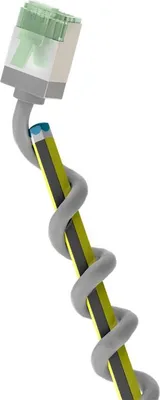 Image de Goobay 74346 Câble patch ultra flexible CAT 8.1, slim, U/FTP, gris, 1 m - connecteur extra court, conducteur en cuivre sans oxygène (OFC) à 99,9 %, LSZH, gaine TPE, AWG 32