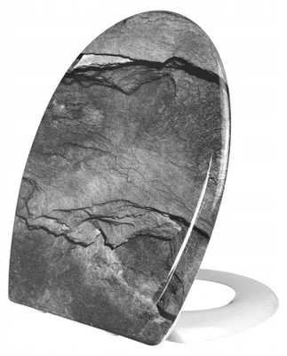 Produktbild von Stinnea WC-Sitz Rock mit Steinmotiv, Absenkautomatik