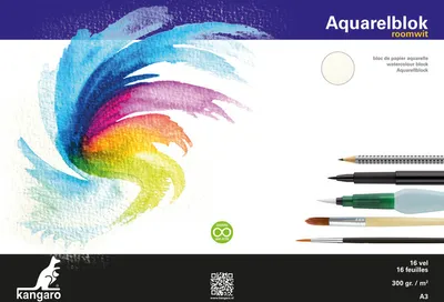 Image de kangaro K-5303 kangaro bloc de papier aquarelle, DIN A3, 16 feuilles