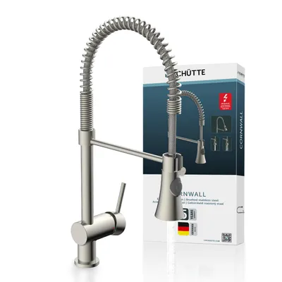 Produktbild von 79195U CORNWALL Spiralfeder Spültischarmatur Niederdruck, Edelstahl gebürstet