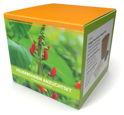 Produktbild von Anzuchtset Feuerbohnen | Anzuchtsets für Werbezwecke von FLORTUS