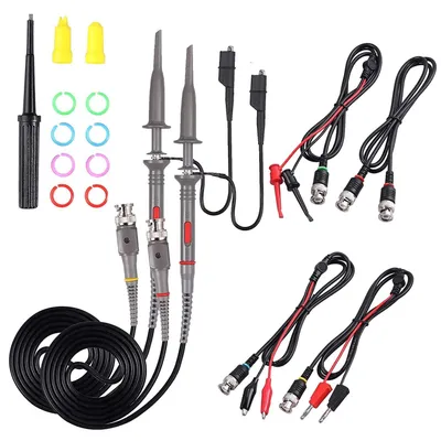 Produktbild von Oszilloskop Sonde Kit 10: 1 und 1: 1 Umschaltbarer Hochpräziser Scope Oscilloscope Clip Probes