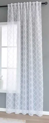 Transparenter Vorhang Linnenlook 245x145 cm Natur
