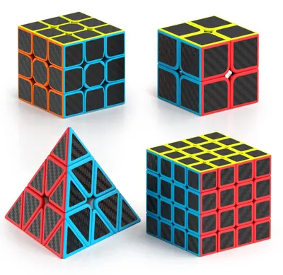 Produktbild von Solidchoice – Zauberwürfel-Set mit 2x2, 3x3 und 4x4 Würfeln für Kinder und Erwachsene