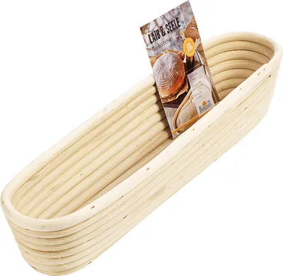 Produktbild von BIRKMANN Gärkörbchen für Baguette, länglich, L 37 x B 8,5 x H 6,5 cm, bis 750 g Teig, nachhaltig, aus