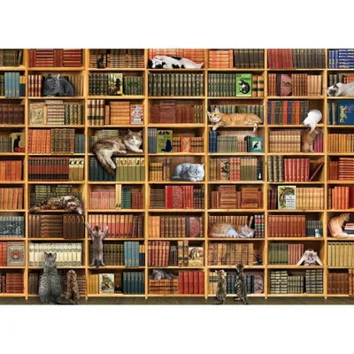 Zdjęcie produktu dla Cobble Hill The Cat Library, 1000 szt.