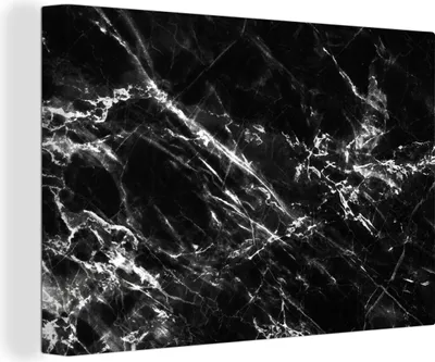 Obrázek produktu pro OneMillionCanvasses® - Obrazy na plátně - 140x90 cm, Černá - Bílá - Mramor - Nástěnné dekorace - Fotografie na plátně - Obraz na dřevěném rámu