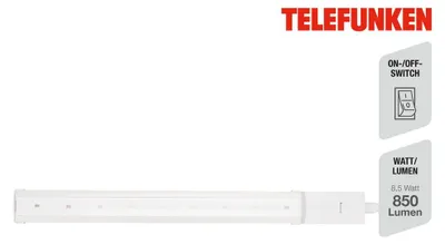 Obrázok produktu pre LED svetlo pod skrinku 10W biele kovovo-plastové Telefunken