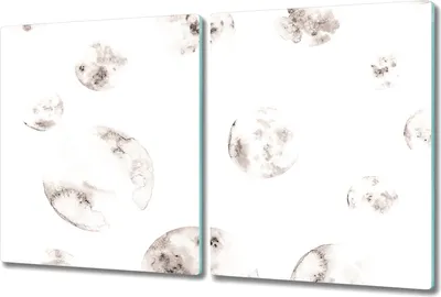 Produktbild von Glas Schneidebrett Herdabdeckplatten Schneideplatten - 2x 40x52 cm - Mondkunst