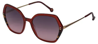 Image de Carolina Herrera HER 0185/S Burgundy havana 55/18/145 Lunettes de soleil pour femme