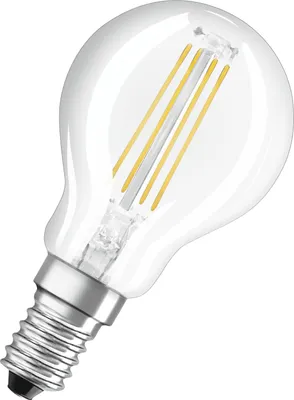 Produktbild von 5PAK Żarówka LED E14 P45 4W = 40W 470lm 2700K Ciepła Filament OSRAM Base