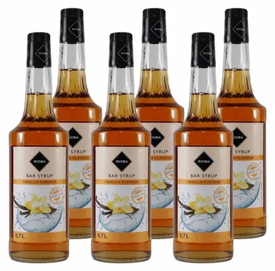 Produktbild von Rioba Vanilla (Vanille) Syrup (6 x 0,7L)