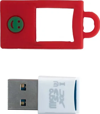 Produktbild von USB 3.0 Micro SD Karte Lesegerät Kartenleser mit Hülle Adapter in Weiß
