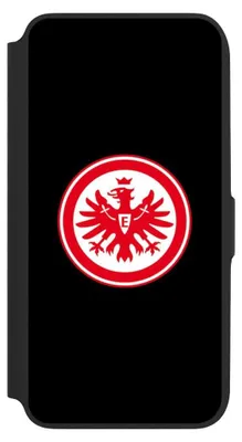 Produktbild von NIVOCASE Klapphülle für Samsung Galaxy A16 5G  Handyhülle aus Kunst Leder NIVOflip schwarz Adler Eintracht Frankfurt SGE