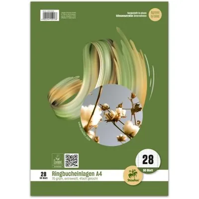 Produktbild von Staufen Style Ringbucheinlage, DIN A4, kariert, 50 Blatt, mit Rand, 70g/qm, LIN28