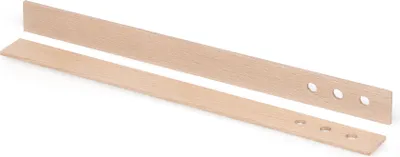 Zdjęcie produktu dla Metrie, szpatułki drewniane, z otworami i podziałką w mm, 3,2 mm x 25 mm x 310 mm, 1 szt.